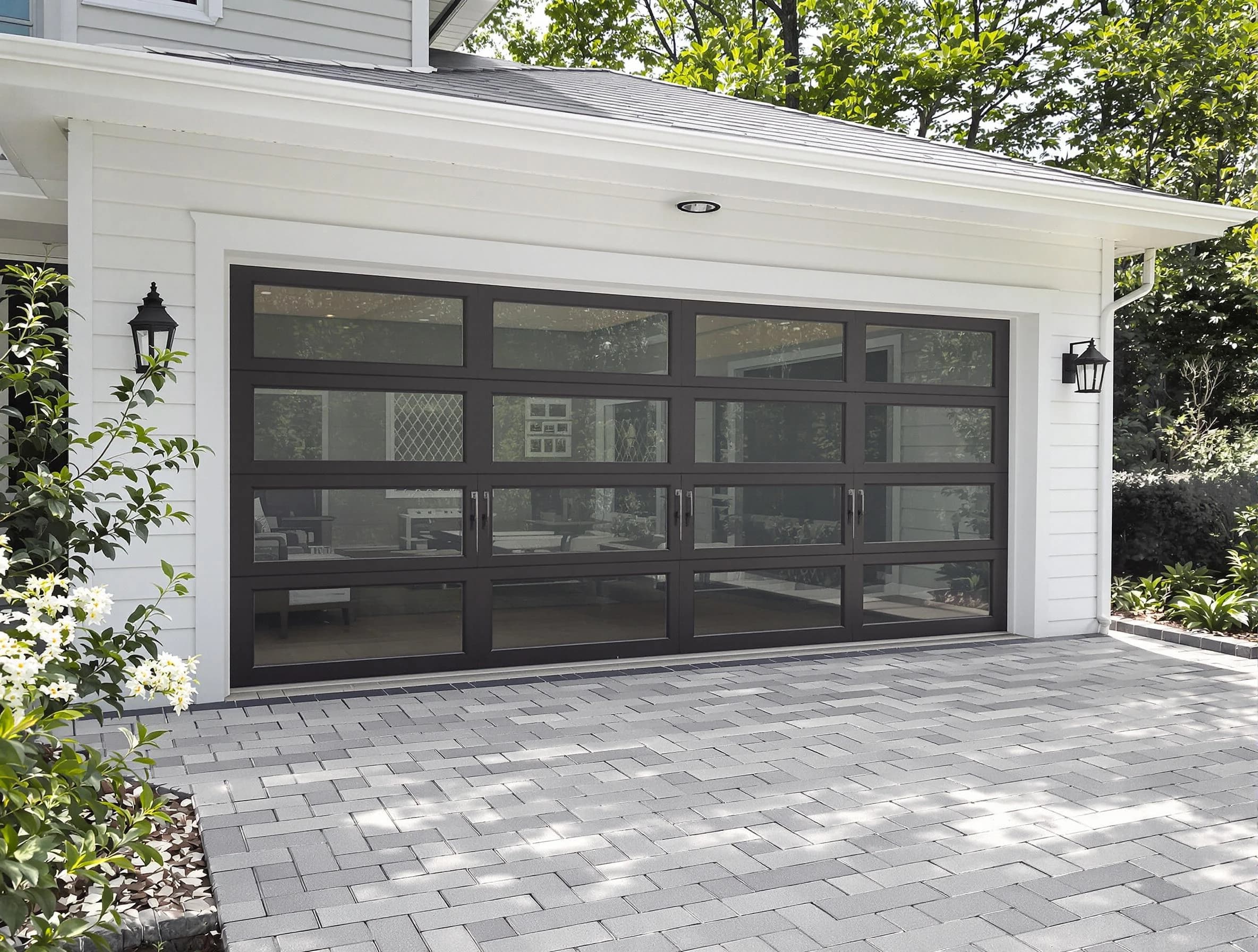 Holly Springs Garage Door Repair design specialist presenting custom garage door options to Holly Springs homeowner