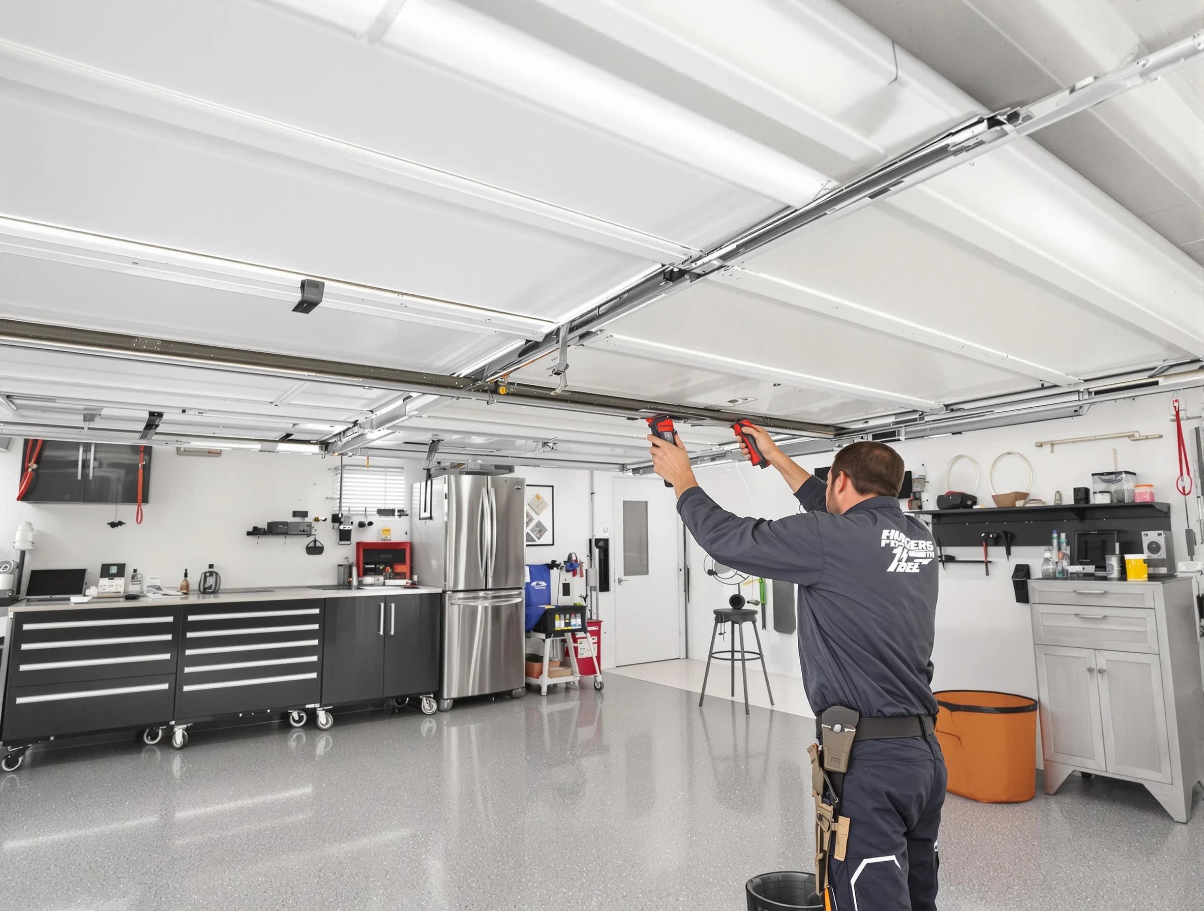 Overhead garage door repair service by Holly Springs Garage Door Repair in Holly Springs