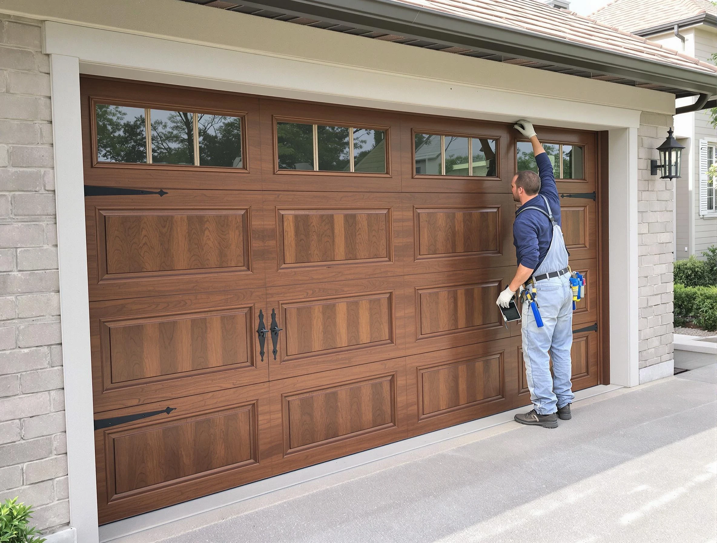 Custom garage door showcase by Holly Springs Garage Door Repair in Holly Springs