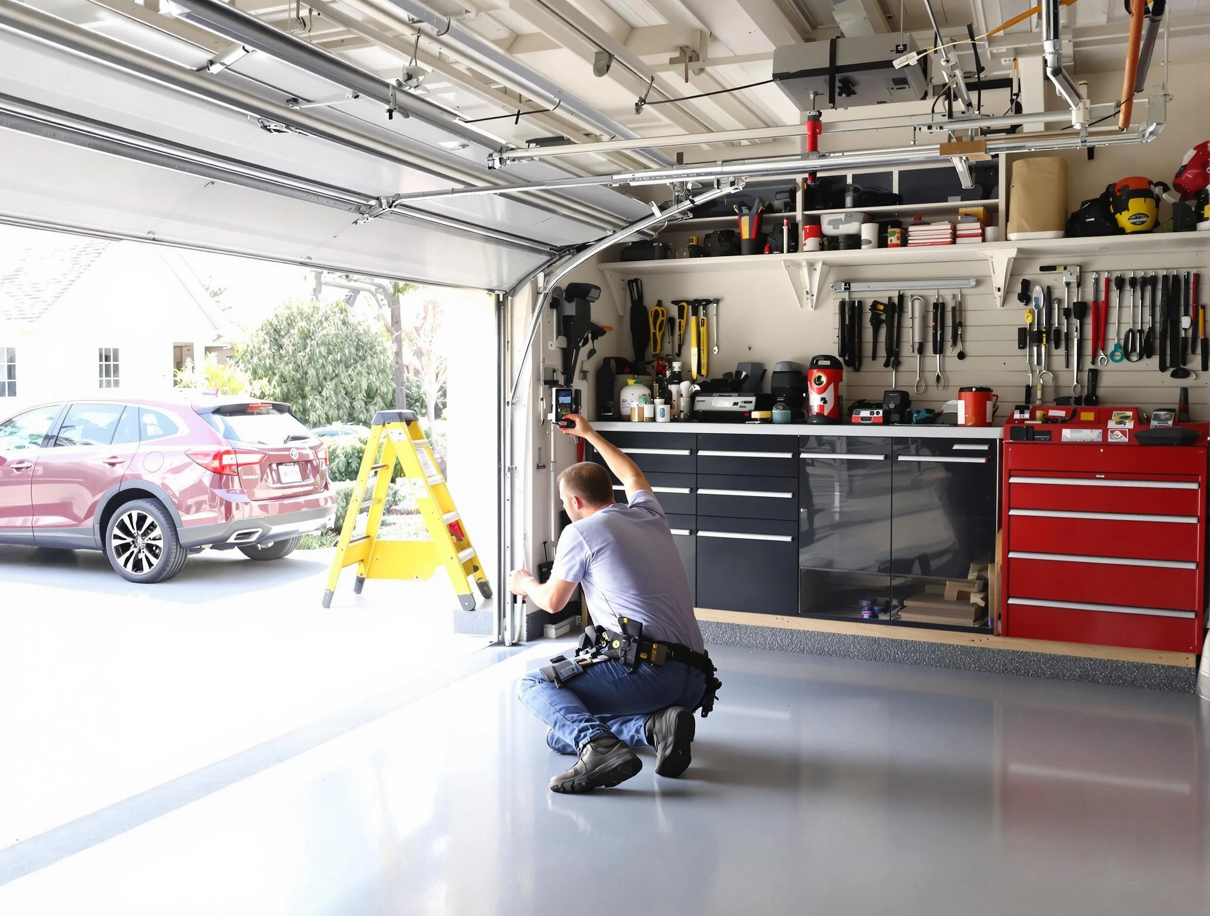Local garage door repair service by Holly Springs Garage Door Repair in Holly Springs