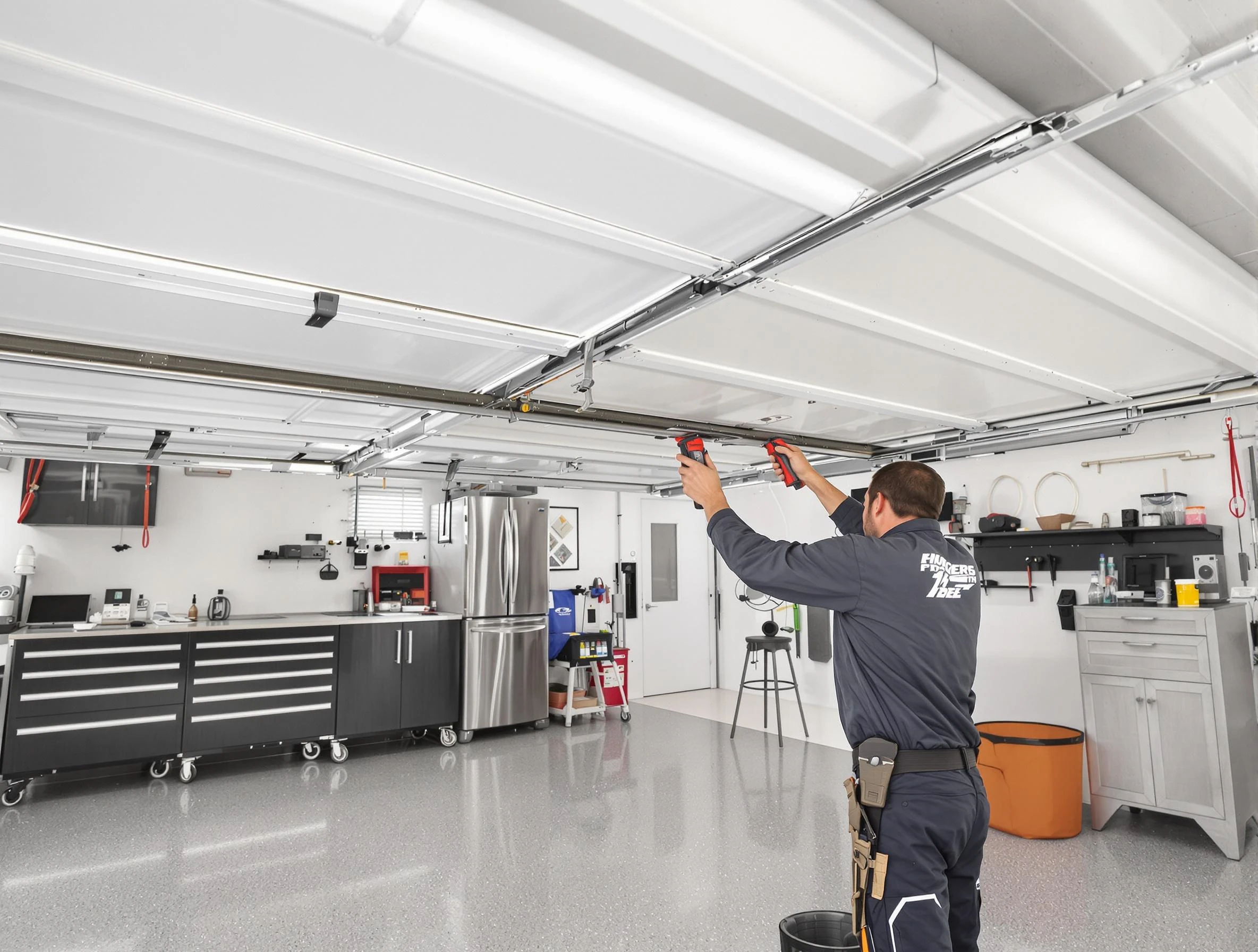 Overhead garage door repair service by Holly Springs Garage Door Repair in Holly Springs